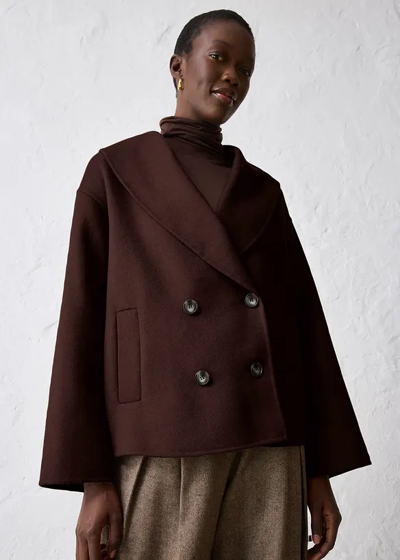 Oversize Jacke aus weichem Woll-Mix, bonprix