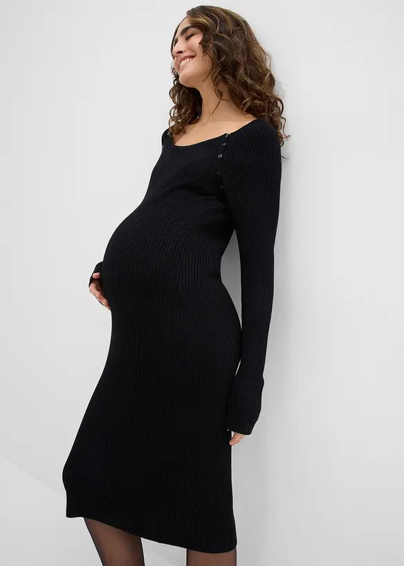 Robe de grossesse et d’allaitement en maille, bonprix