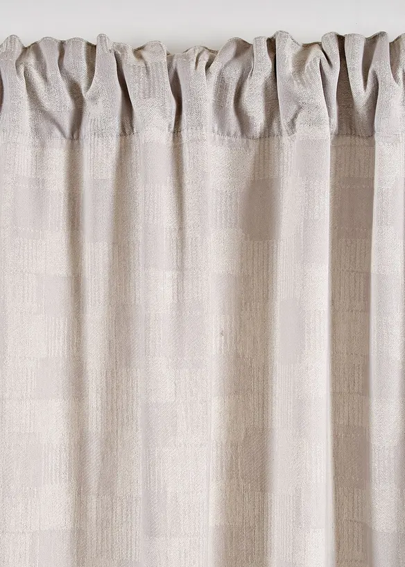 Jacquard Vorhang aus Bio Baumwolle (1er Pack), bonprix
