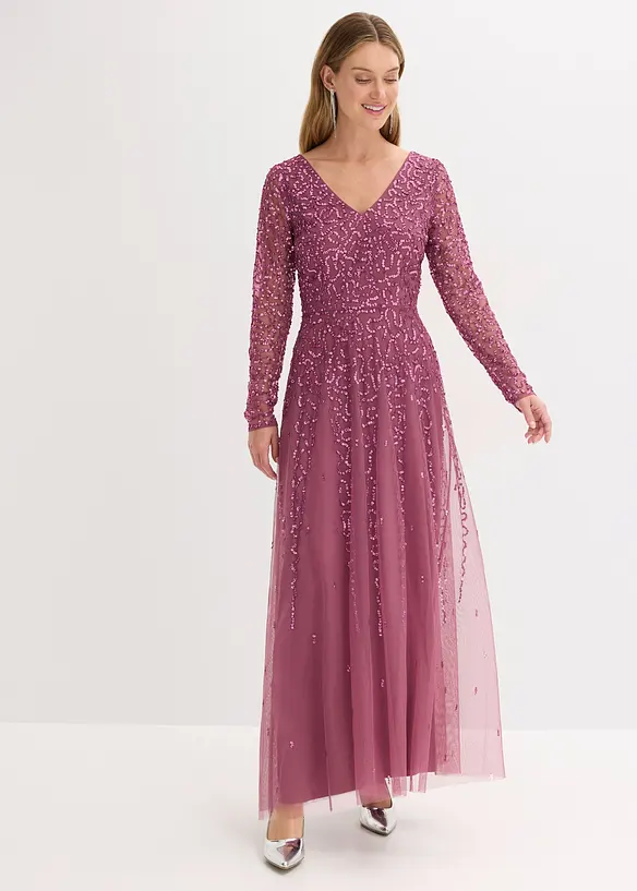 Maxi- oder Abendkleid mit Pailletten, bonprix