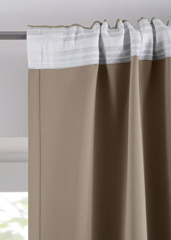 Abdunkelnder Vorhang, in vielen Gr&ouml;&szlig;en (1er Pack), bonprix