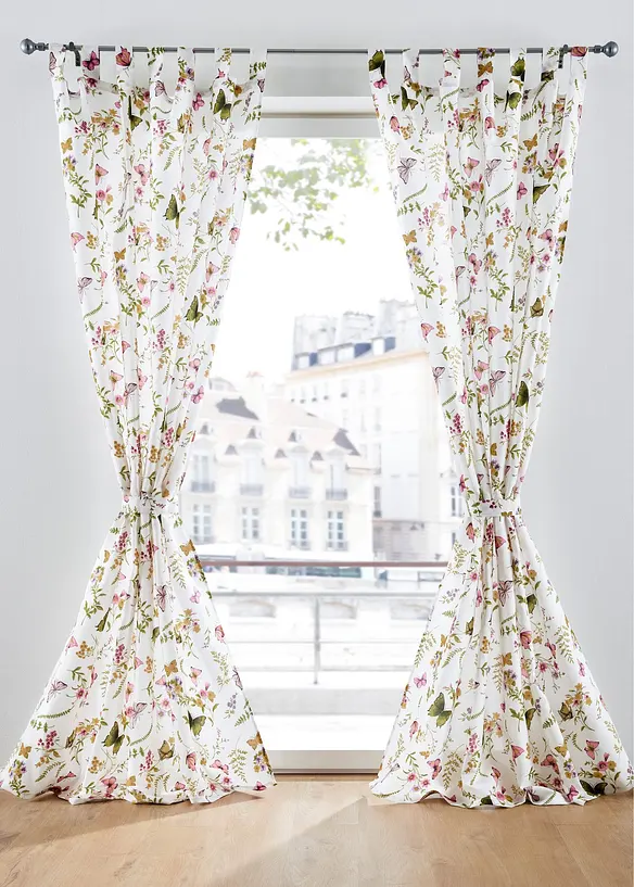 Rideau panneau opaque avec embrasse (1 pce), bonprix