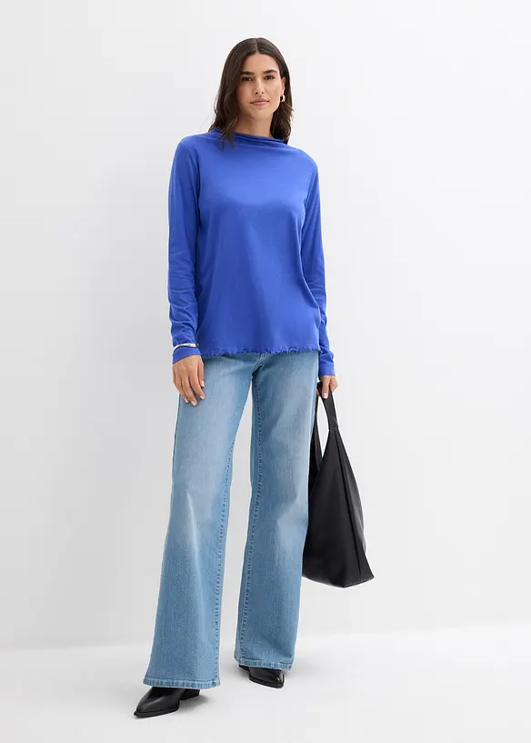 Langarmshirt aus Baumwollmix, bonprix