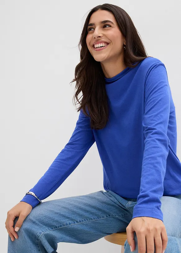 Langarmshirt aus Baumwollmix, bonprix