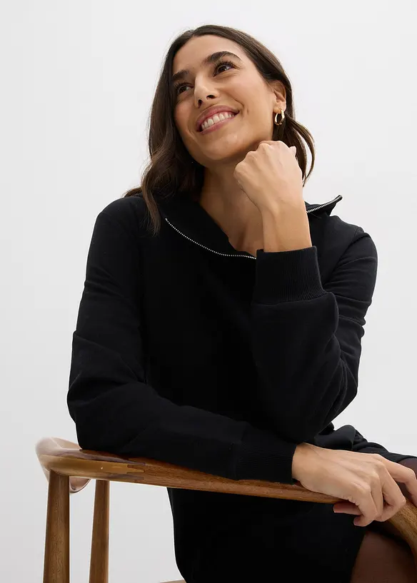 Sweatkleid aus Baumwoll-Mix, bonprix