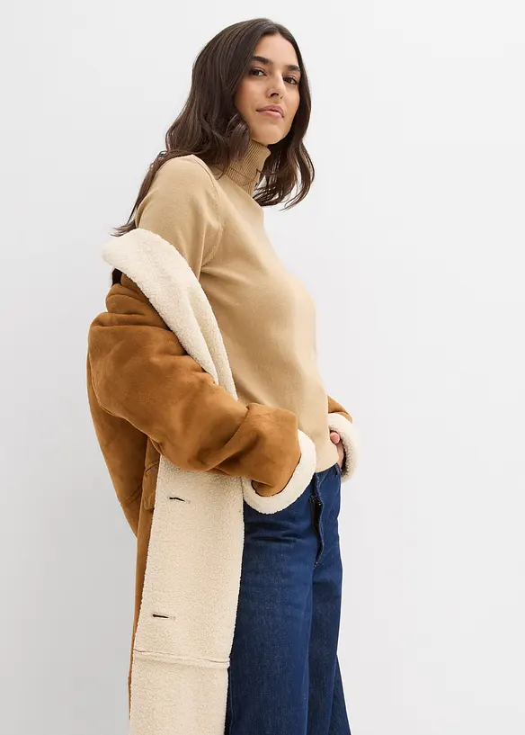 Basic Rollkragenpullover, bonprix