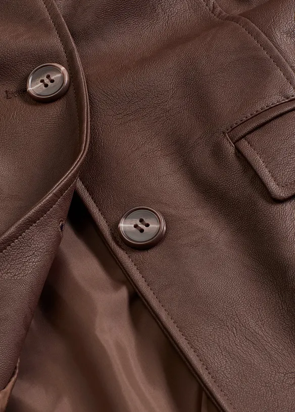 Blazer long enduit, bonprix