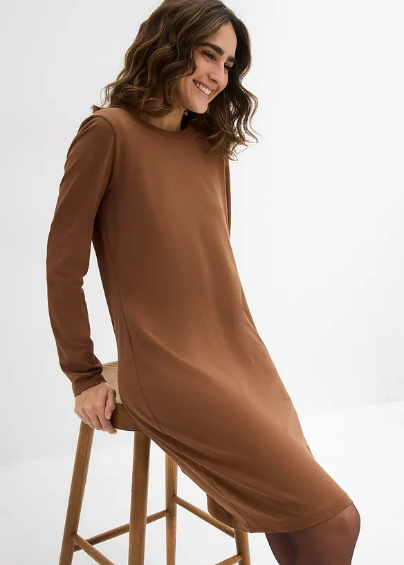 Jerseykleid aus Baumwolle mit Stretch (2er Pack), bonprix
