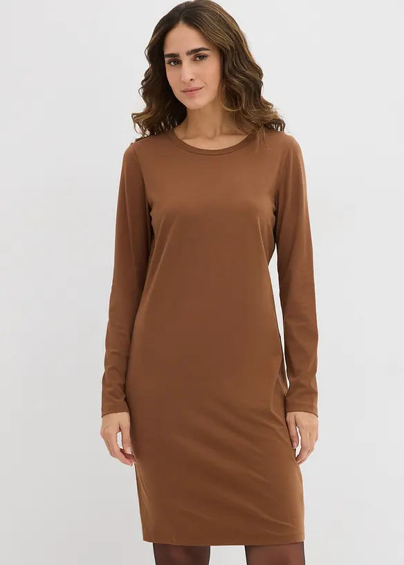 Jerseykleid aus Baumwolle mit Stretch (2er Pack), bonprix