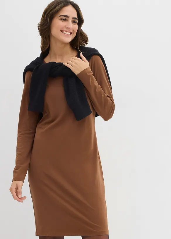 Jerseykleid aus Baumwolle mit Stretch (2er Pack), bonprix