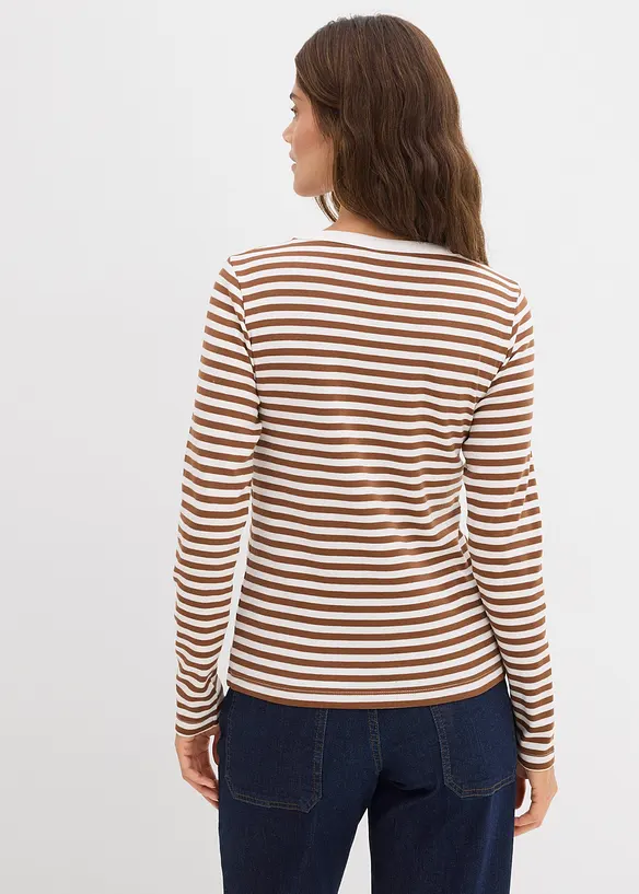 Langarmshirt aus reiner Bio-Baumwolle, bonprix