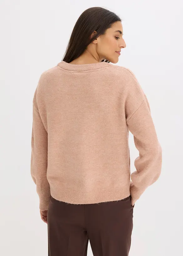 Boxy-Pullover mit Pailletten, bonprix