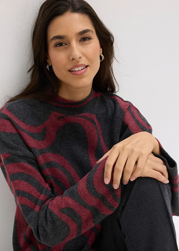 Kuschel-Rippshirt, bonprix