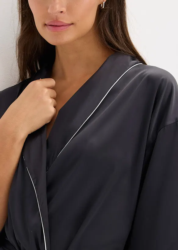Kimono en satin brillant, bonprix
