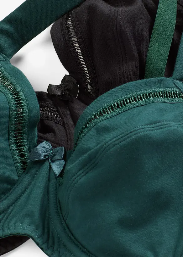 Lot de 2 soutiens-gorge à armatures, bonprix