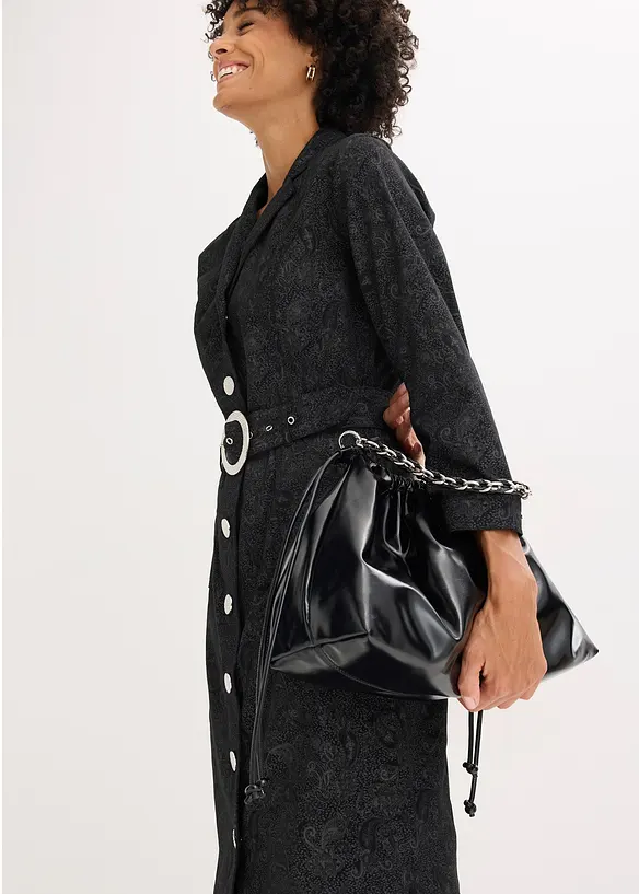 Robe en twill avec ceinture (ens. 2 pces), bonprix