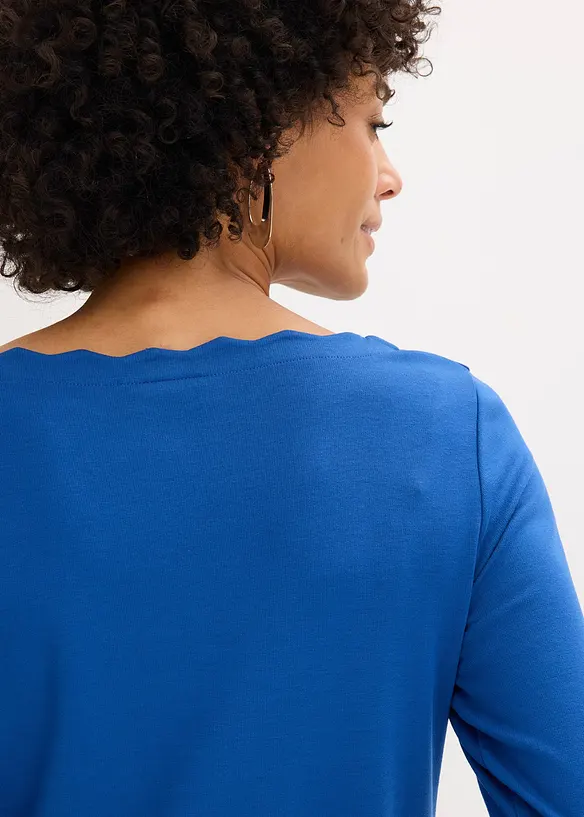 Wellenkanten Shirt aus Punto di Roma, bonprix