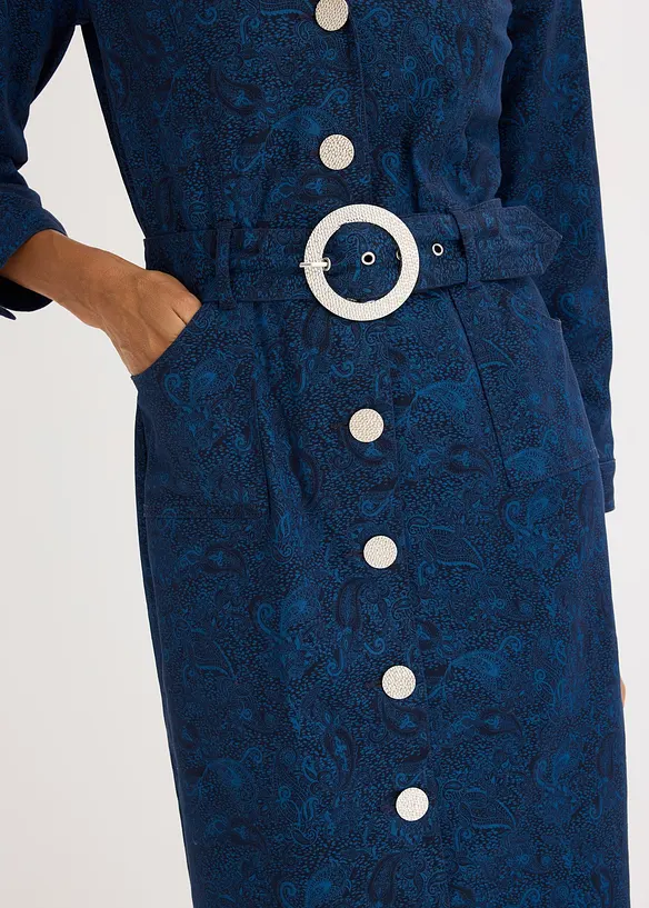 Twillkleid mit Gürtel (2-tlg.-Set), bonprix