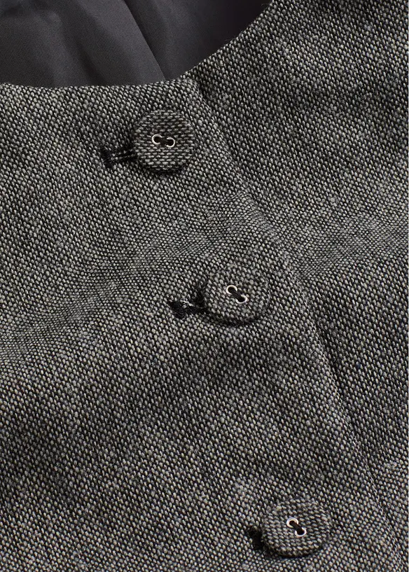 Gilet sans manches à motif Prince de Galles, bonprix