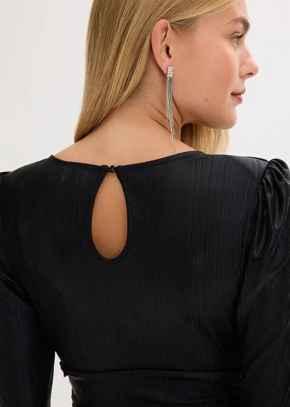 Minikleid mit Glitzer, bonprix