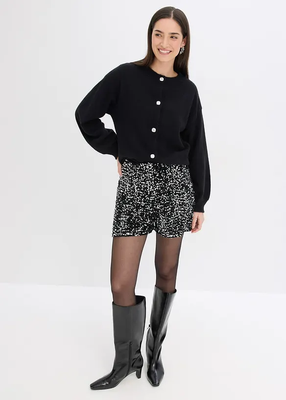 Strickjacke mit dekorativen Knöpfen, bonprix