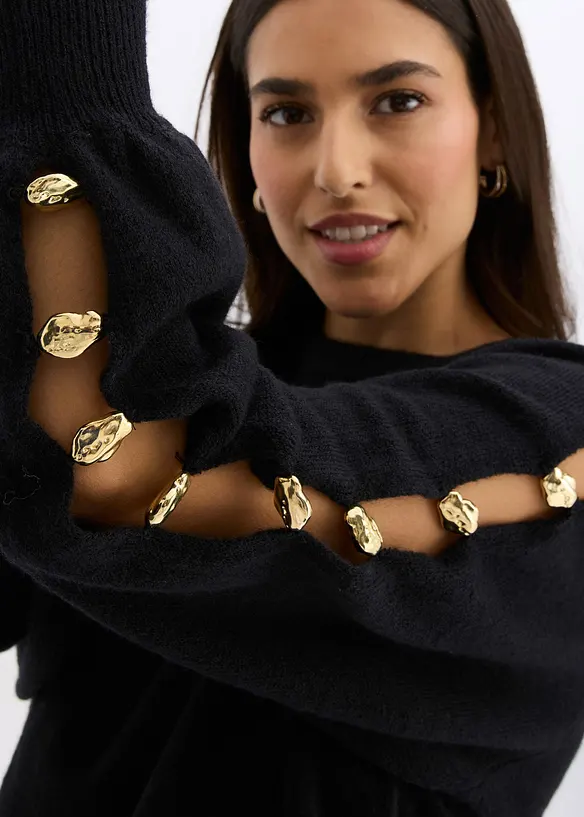 Pull avec perles métalliques, bonprix