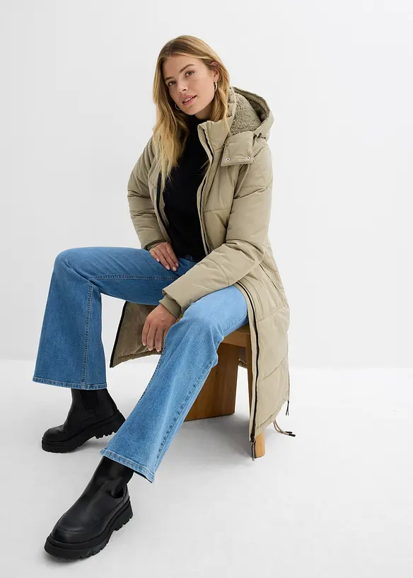 Doudoune longue et déperlante, bonprix