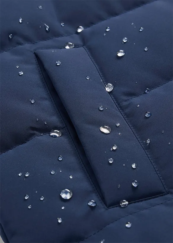 Doudoune longue et d&eacute;perlante en duvet, bonprix