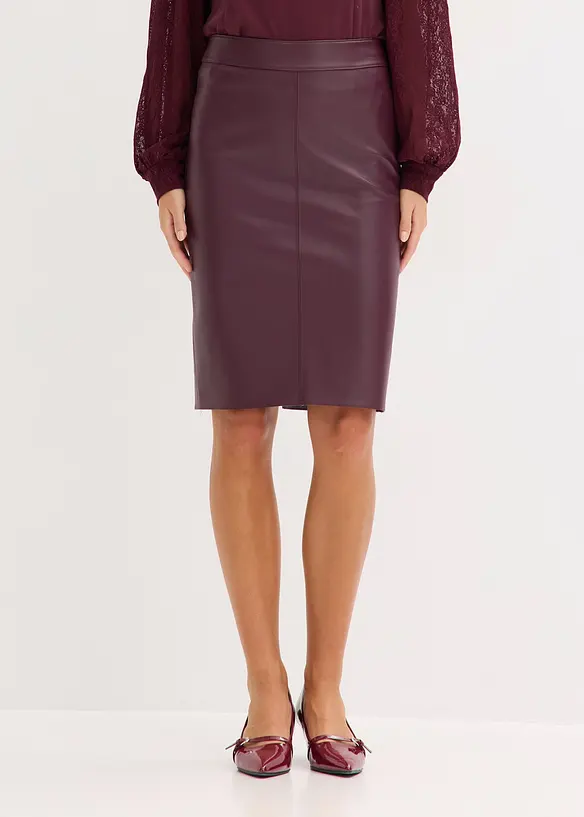 Jupe crayon en suédine, longueur genou, bonprix