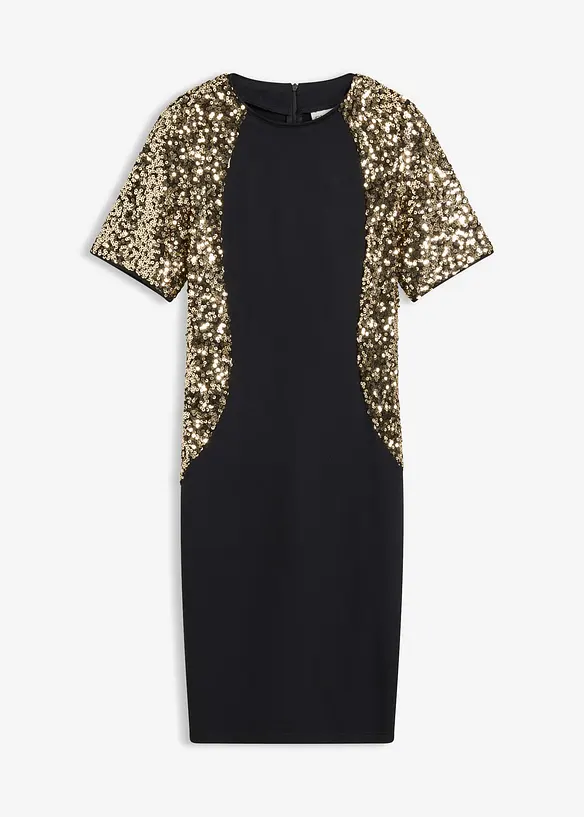 Minikleid mit Pailletten, bonprix
