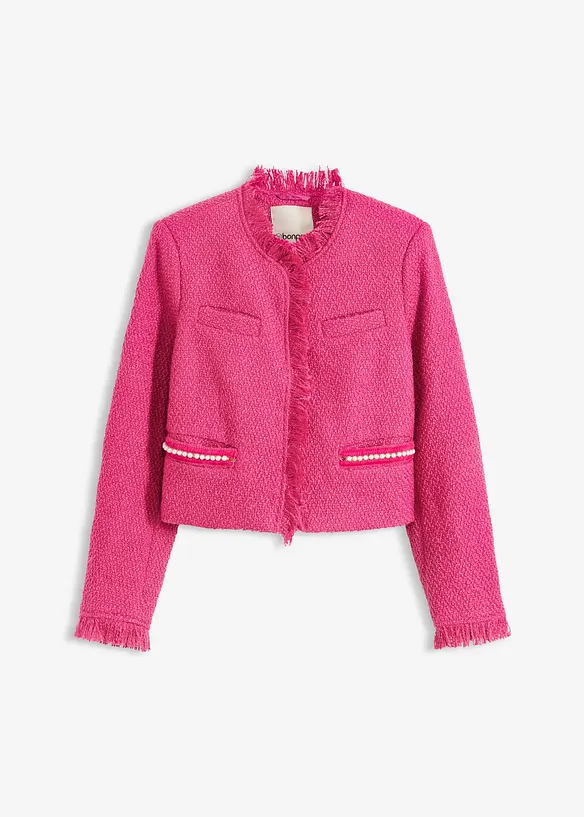 Cropped Bouclé-Blazer, bonprix