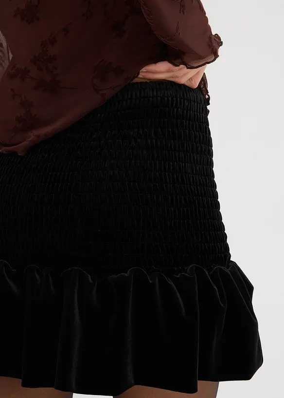 Hosenrock aus softem Samt, bonprix