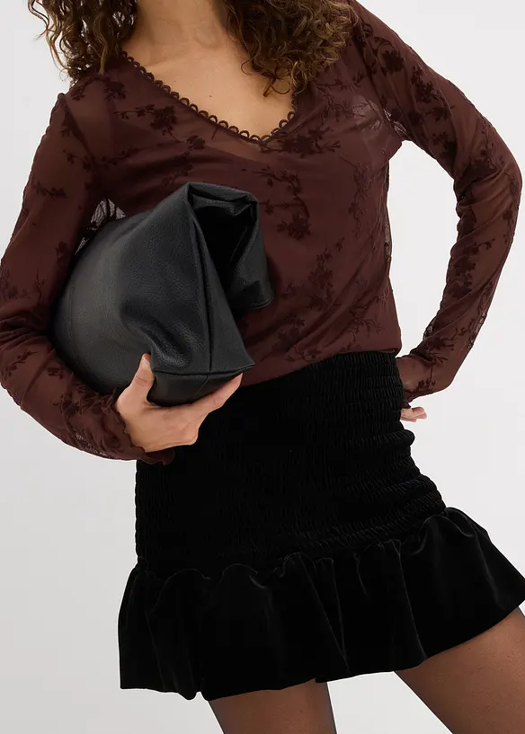 Hosenrock aus softem Samt, bonprix