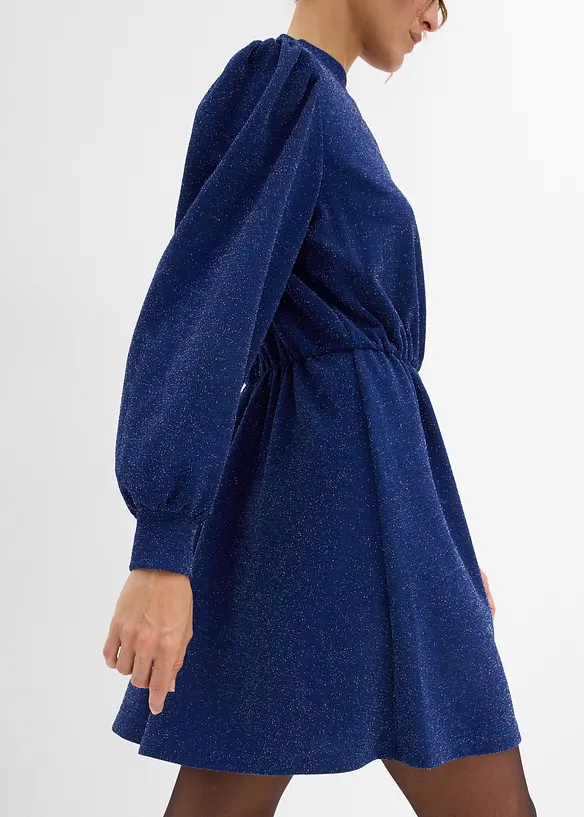 Glitzerkleid aus fester Interlock-Qualität, bonprix
