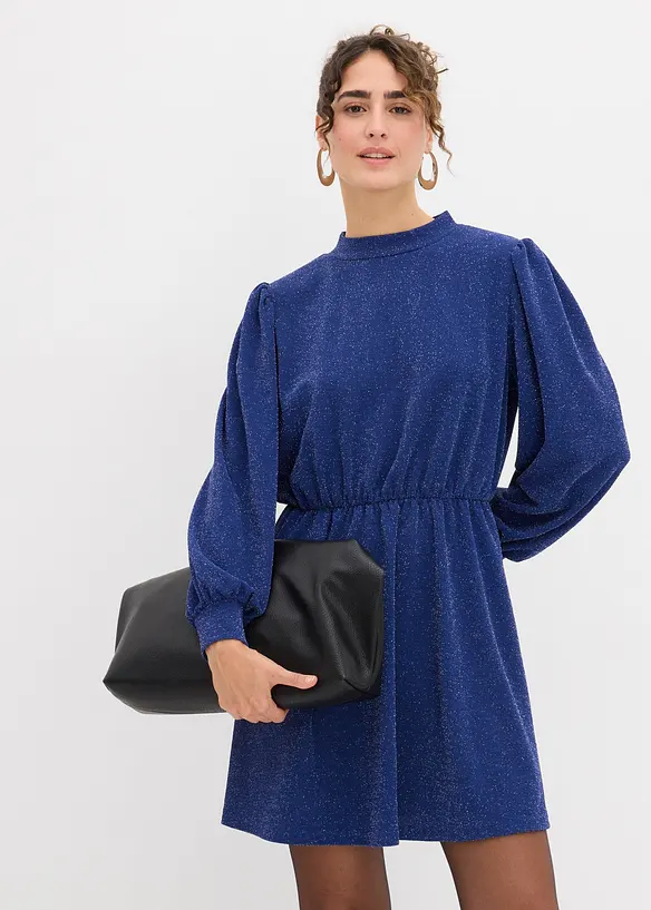 Glitzerkleid aus fester Interlock-Qualität, bonprix