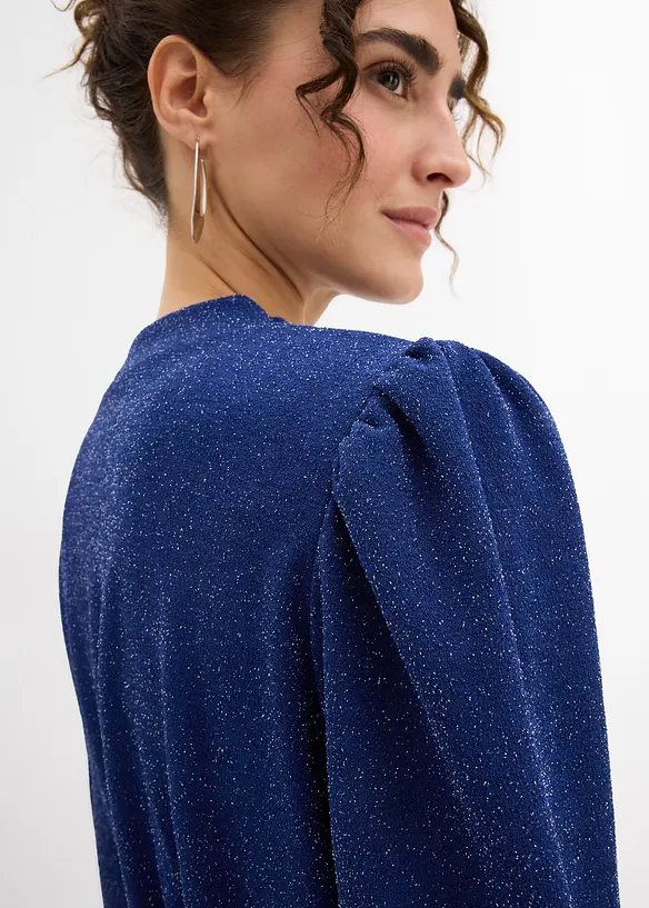 Glitzerkleid aus fester Interlock-Qualität, bonprix