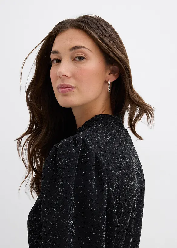 Glitzerkleid aus fester Interlock-Qualität, bonprix