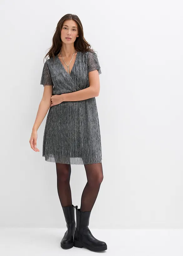 Kurzes Glitzerkleid, bonprix