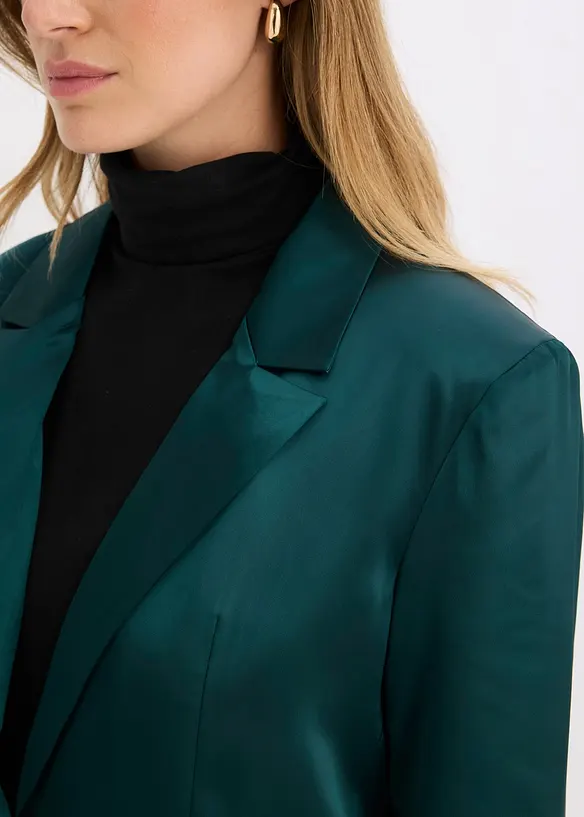 Oversize-Blazer aus Satin, bonprix
