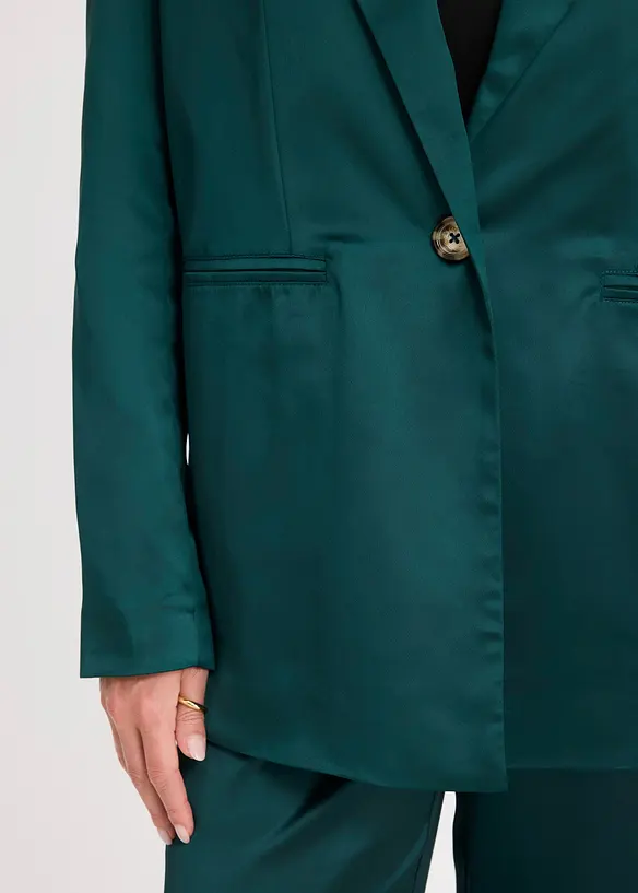Oversize-Blazer aus Satin, bonprix