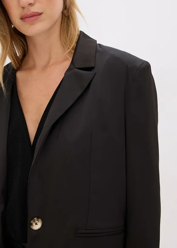 Oversize-Blazer aus Satin, bonprix