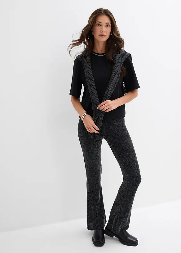 Oversize-Shirt mit Perlenbesatz, bonprix