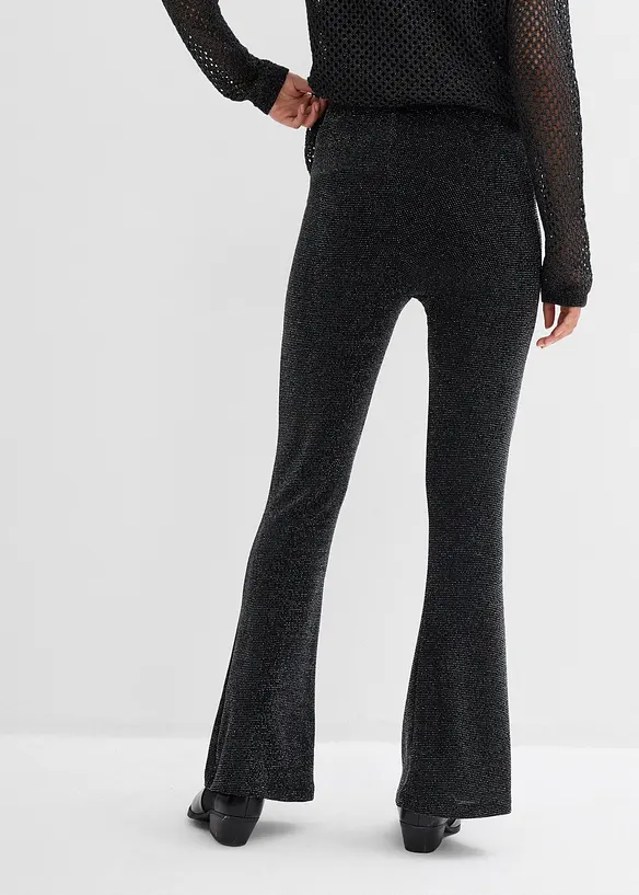 Ausgestellte Leggings mit Glitzer, bonprix