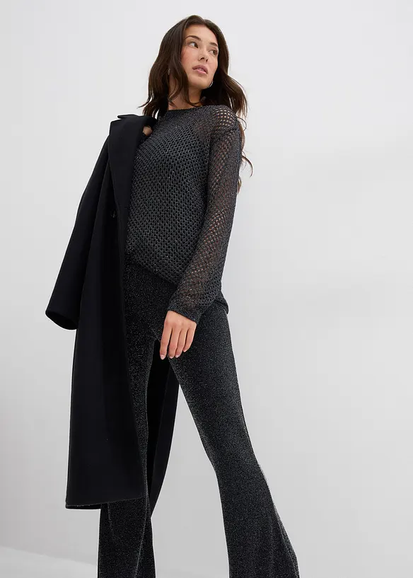 Ausgestellte Leggings mit Glitzer, bonprix