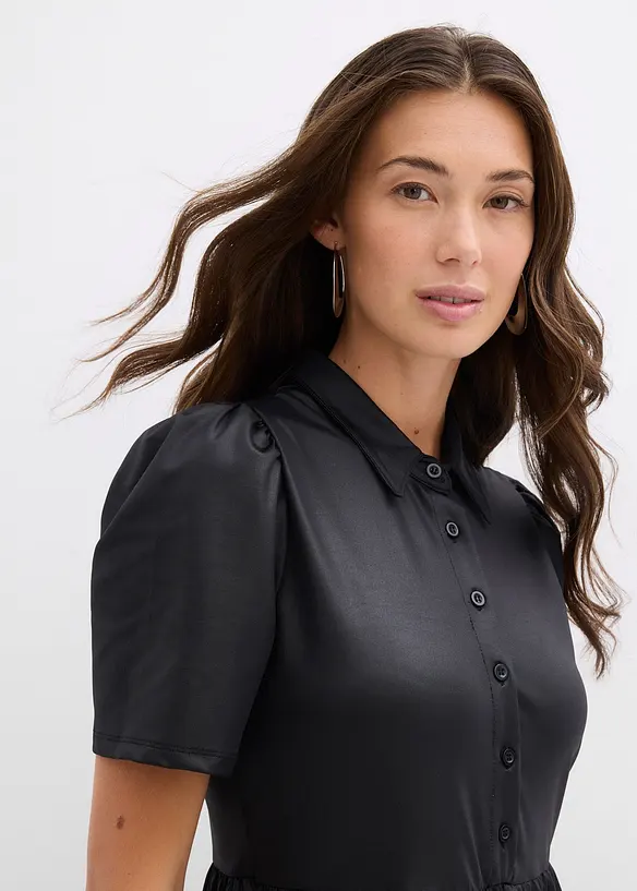 Minikleid aus glänzendem Material, bonprix