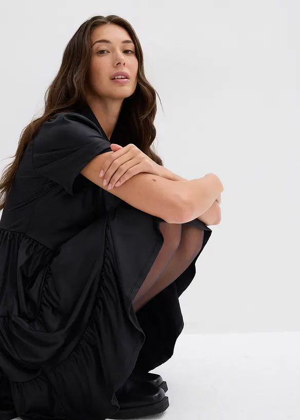 Minikleid aus glänzendem Material, bonprix