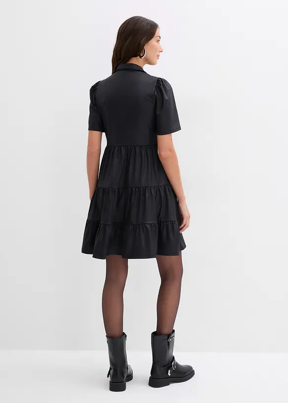 Minikleid aus glänzendem Material, bonprix