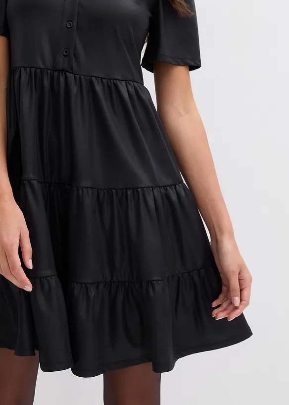 Minikleid aus glänzendem Material, bonprix