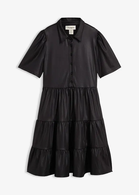 Minikleid aus glänzendem Material, bonprix