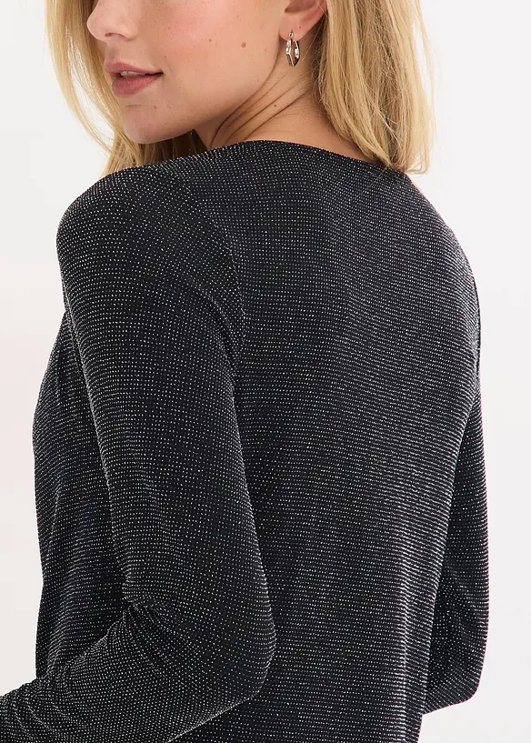 Top mit Wasserfallausschnitt, bonprix